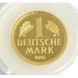 Goldmünze 1 DM 2001