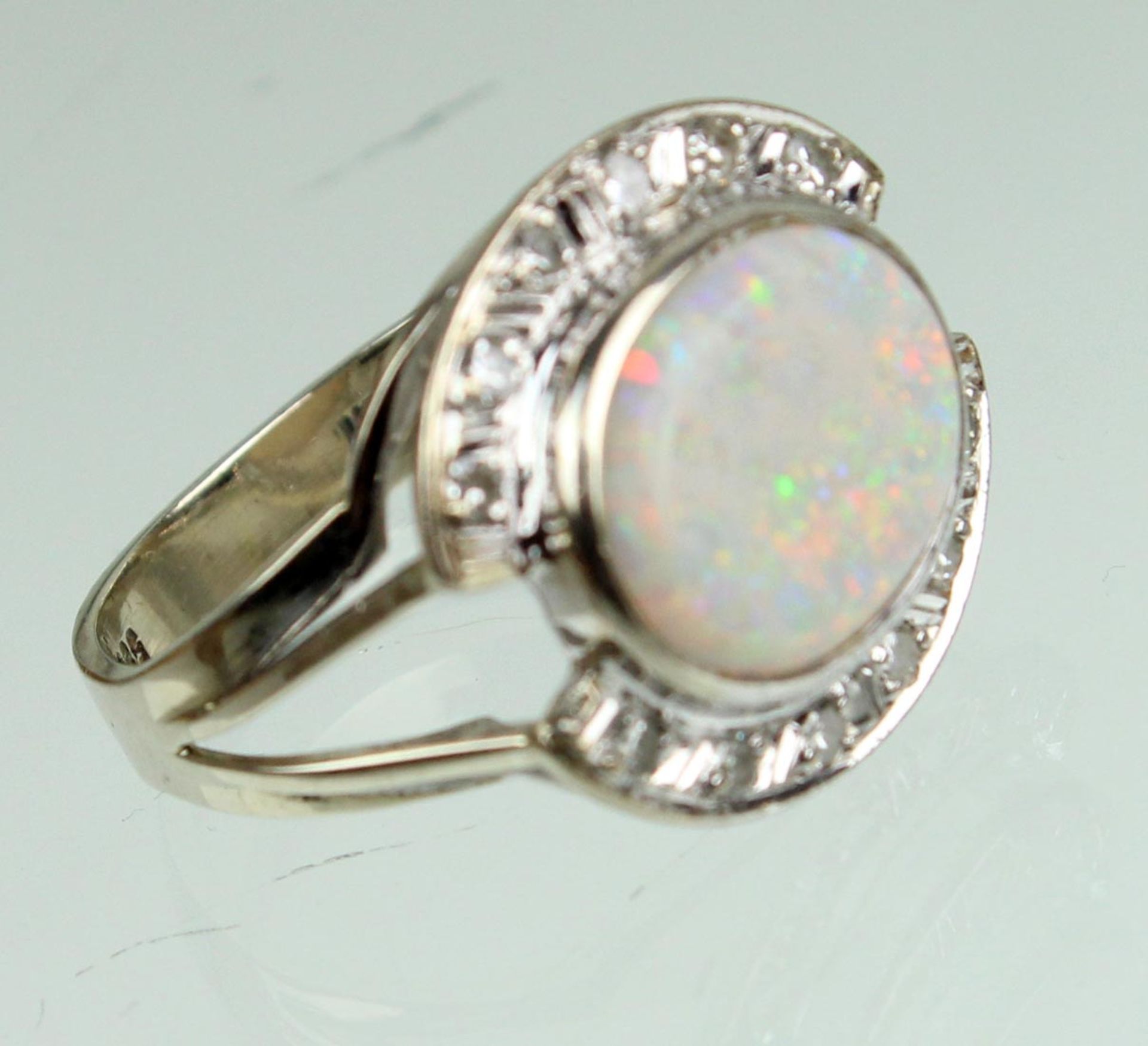 Edel Opal Ring mit Diamanten - WG 585 - Image 2 of 4