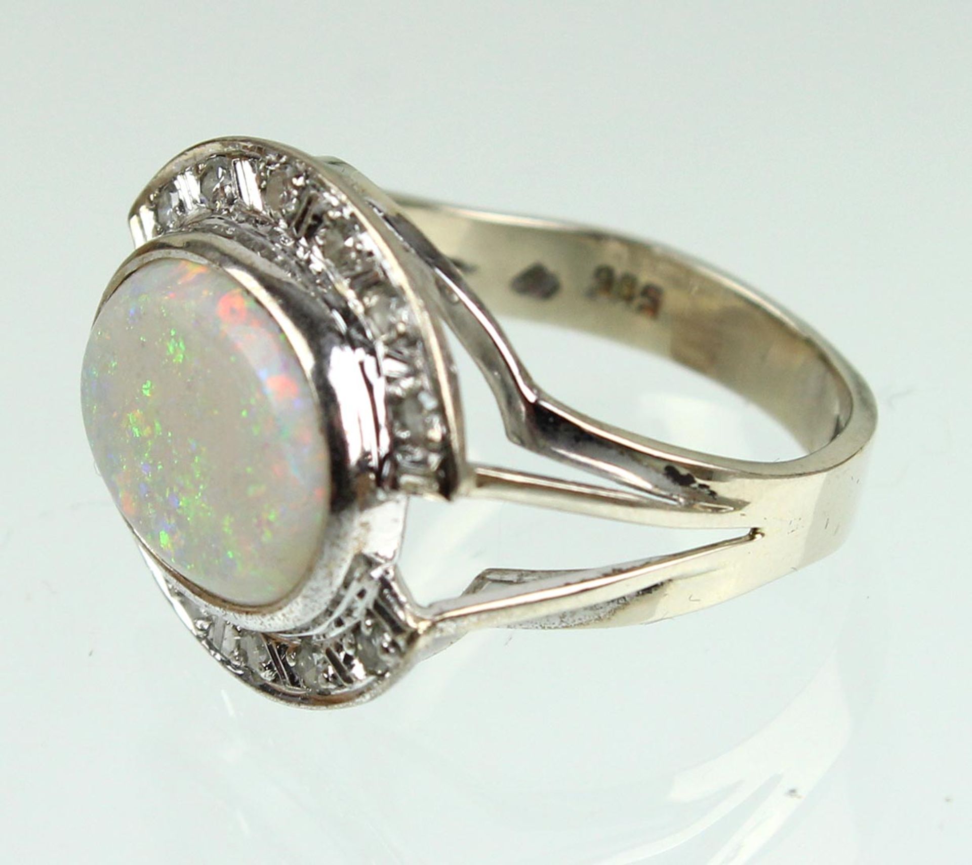 Edel Opal Ring mit Diamanten - WG 585 - Image 3 of 4