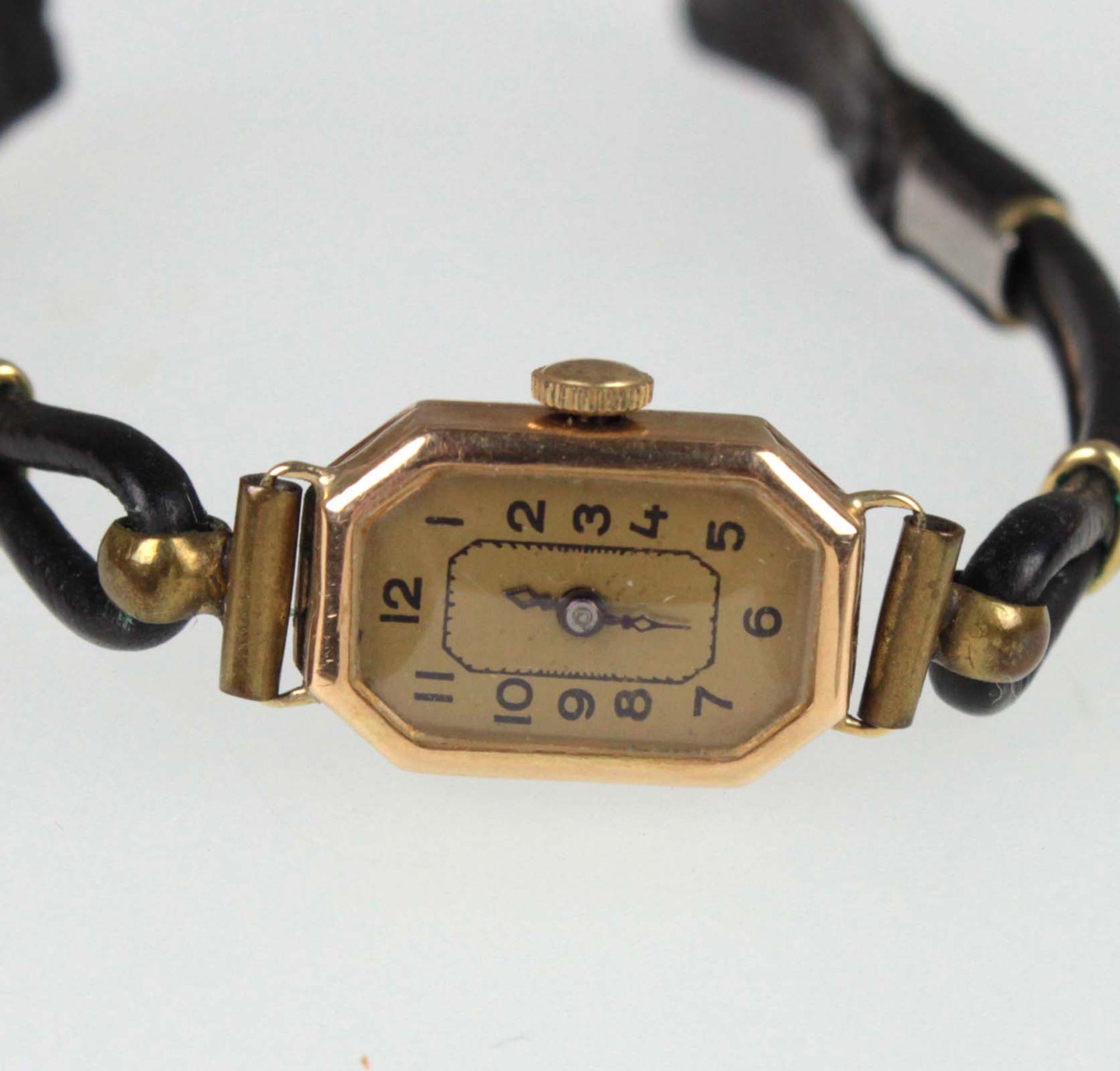 Goldene Damen Armbanduhr - GG 585