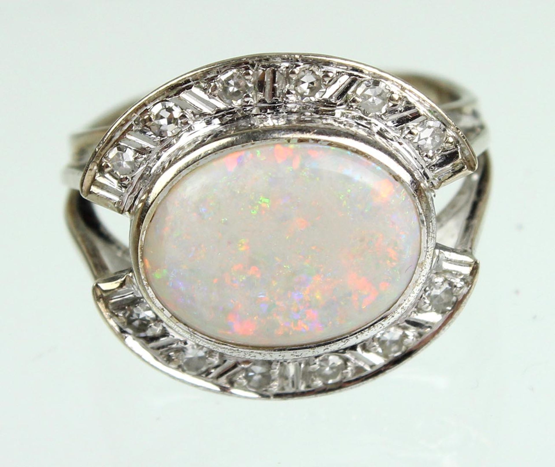 Edel Opal Ring mit Diamanten - WG 585 - Image 4 of 4