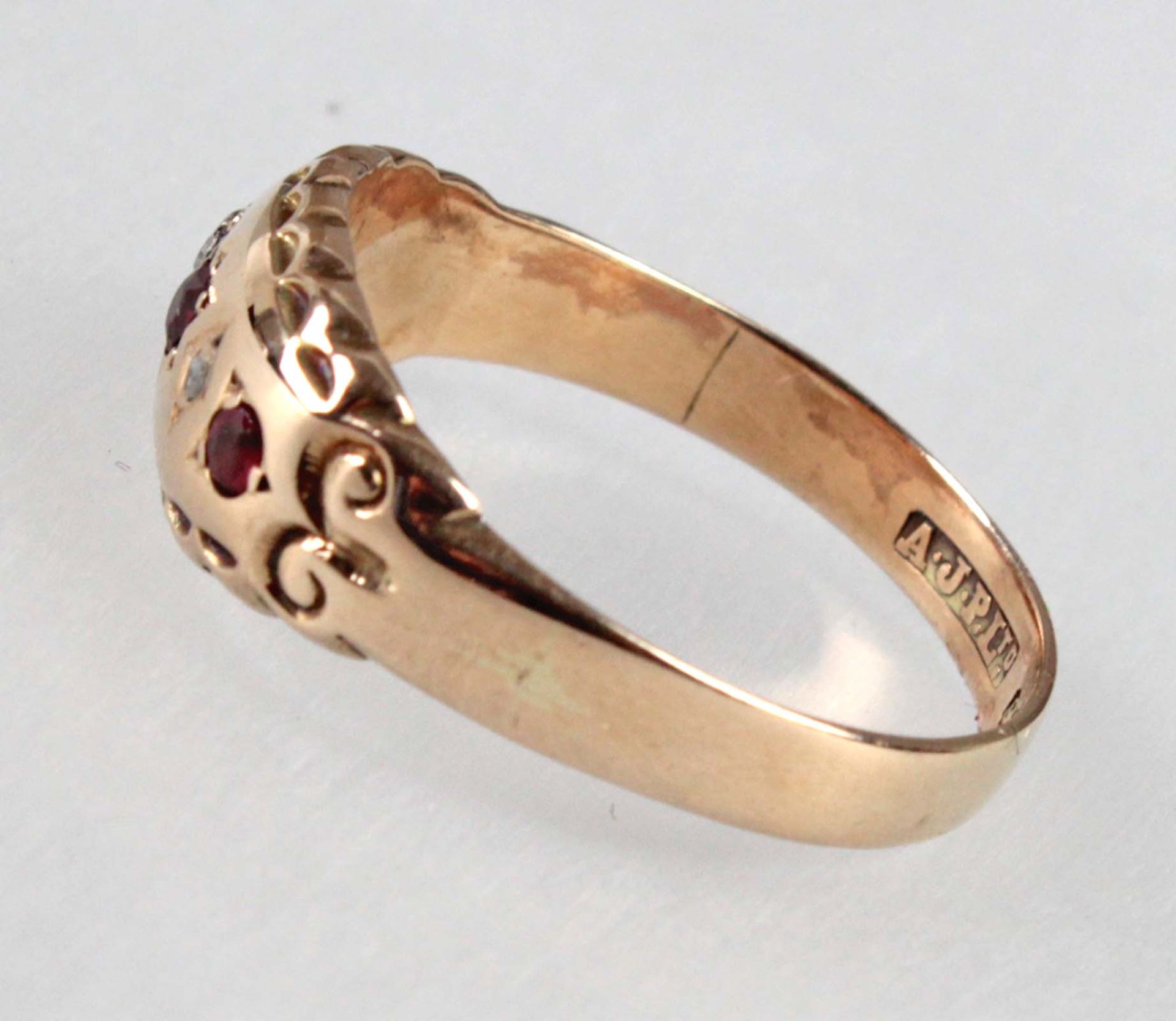 antiker Rubin Ring - GG 375 - Image 2 of 2