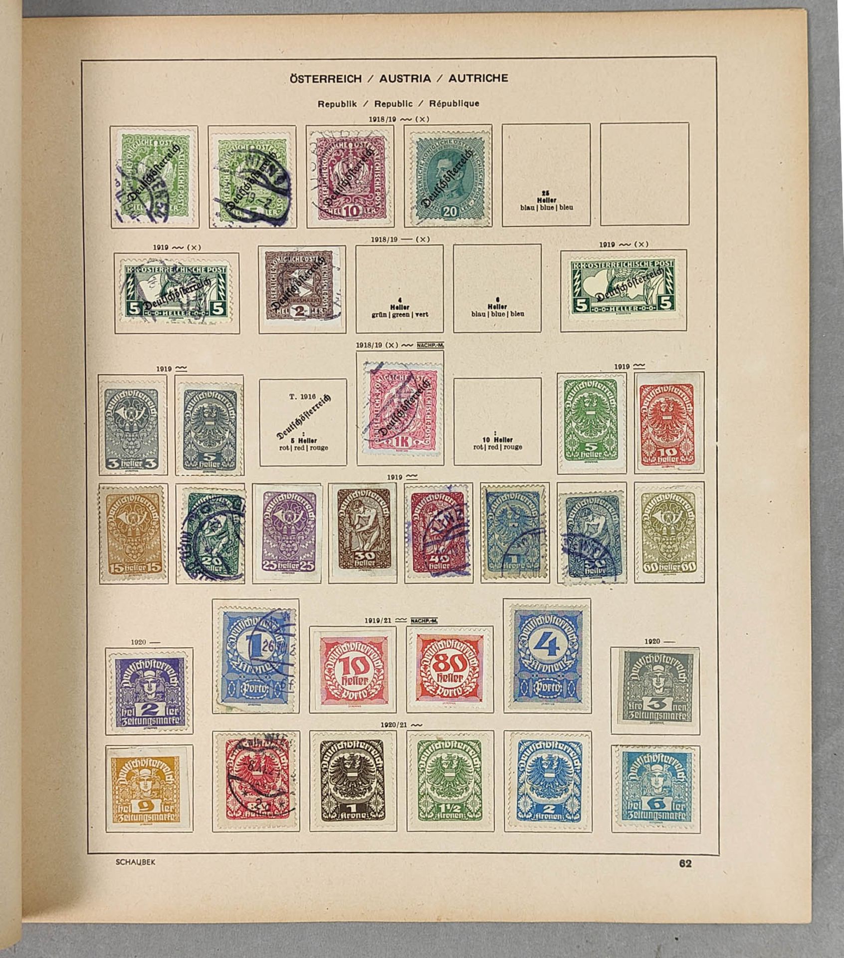 Briefmarken Österreich 1850/1934 - Image 2 of 4