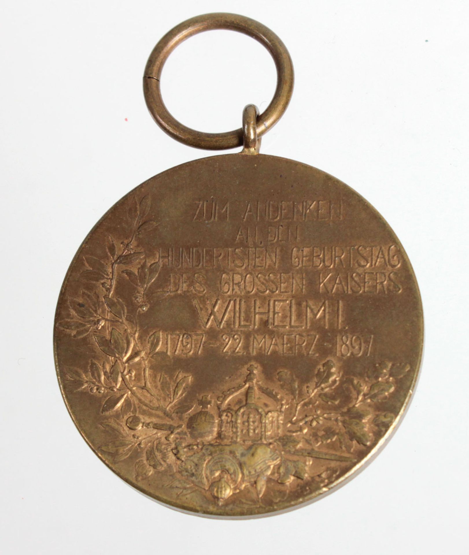 Kaiser Wilhelm I Medaille - Bild 2 aus 2