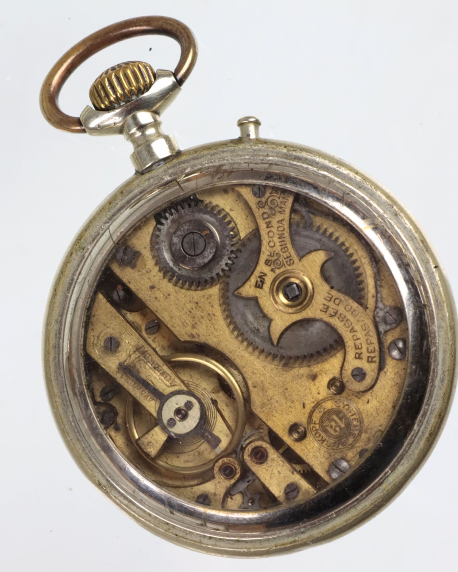 *Rosskopf* Herren Taschenuhr um 1900 - Image 2 of 3