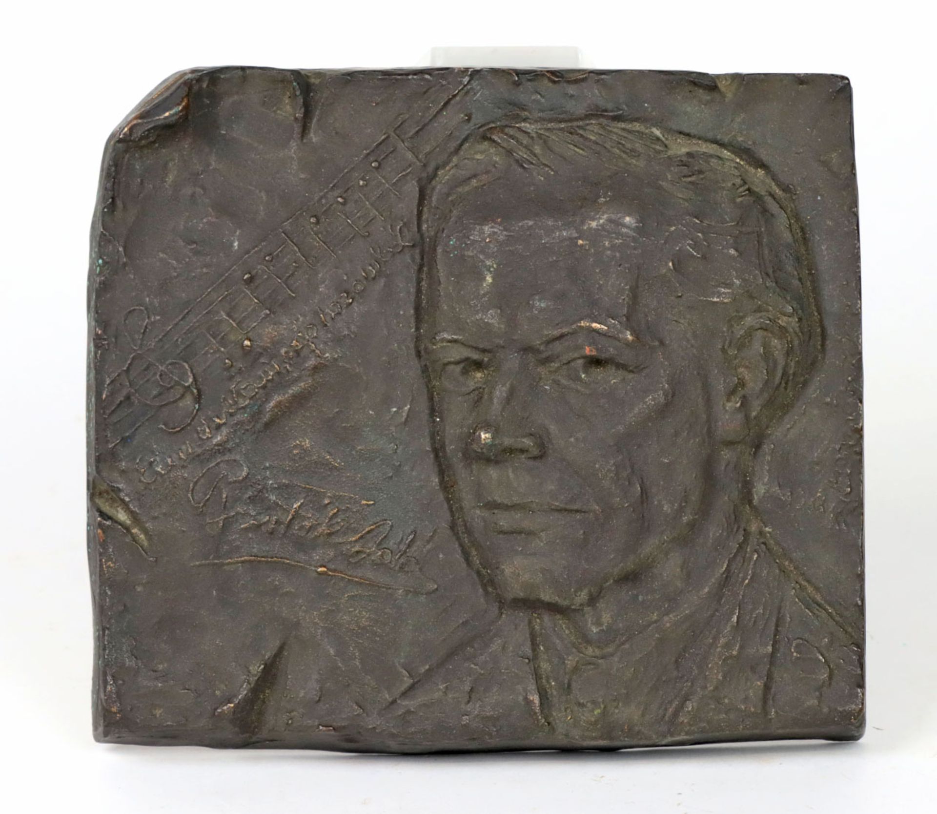 Bronze Portraitplakette