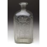 beschliffene Barock Flasche 1780