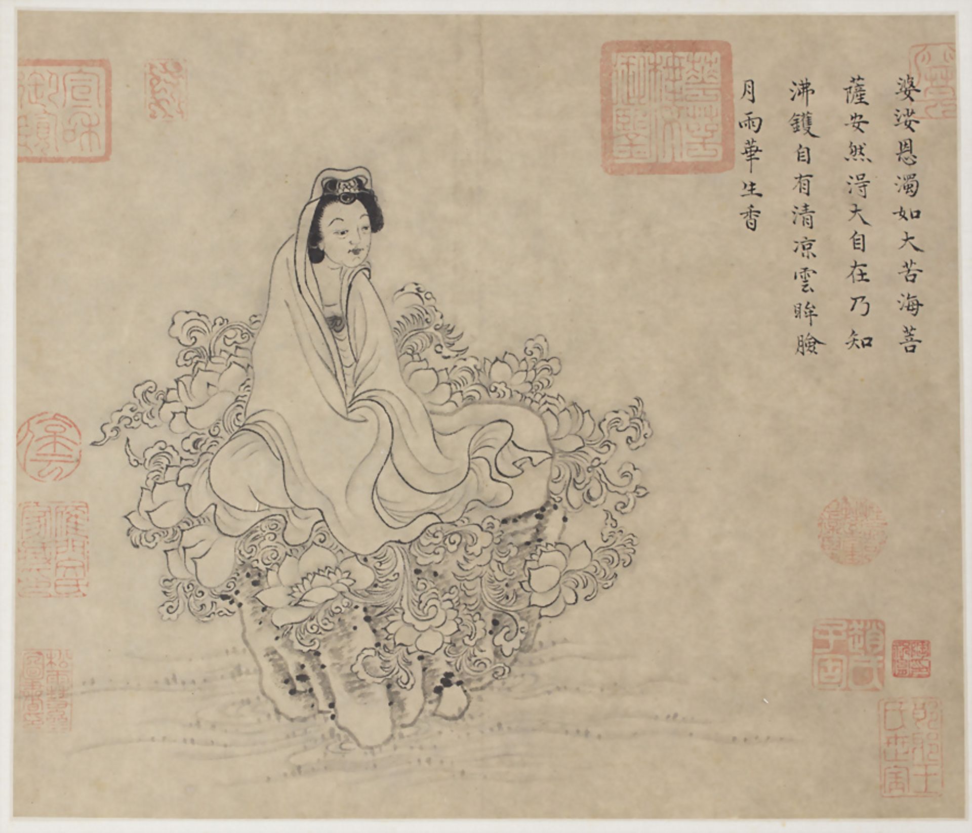 Mythologische Figurenstaffagen / Mythological figural depictions, China, Qing-Dynastie (1644-1911)
