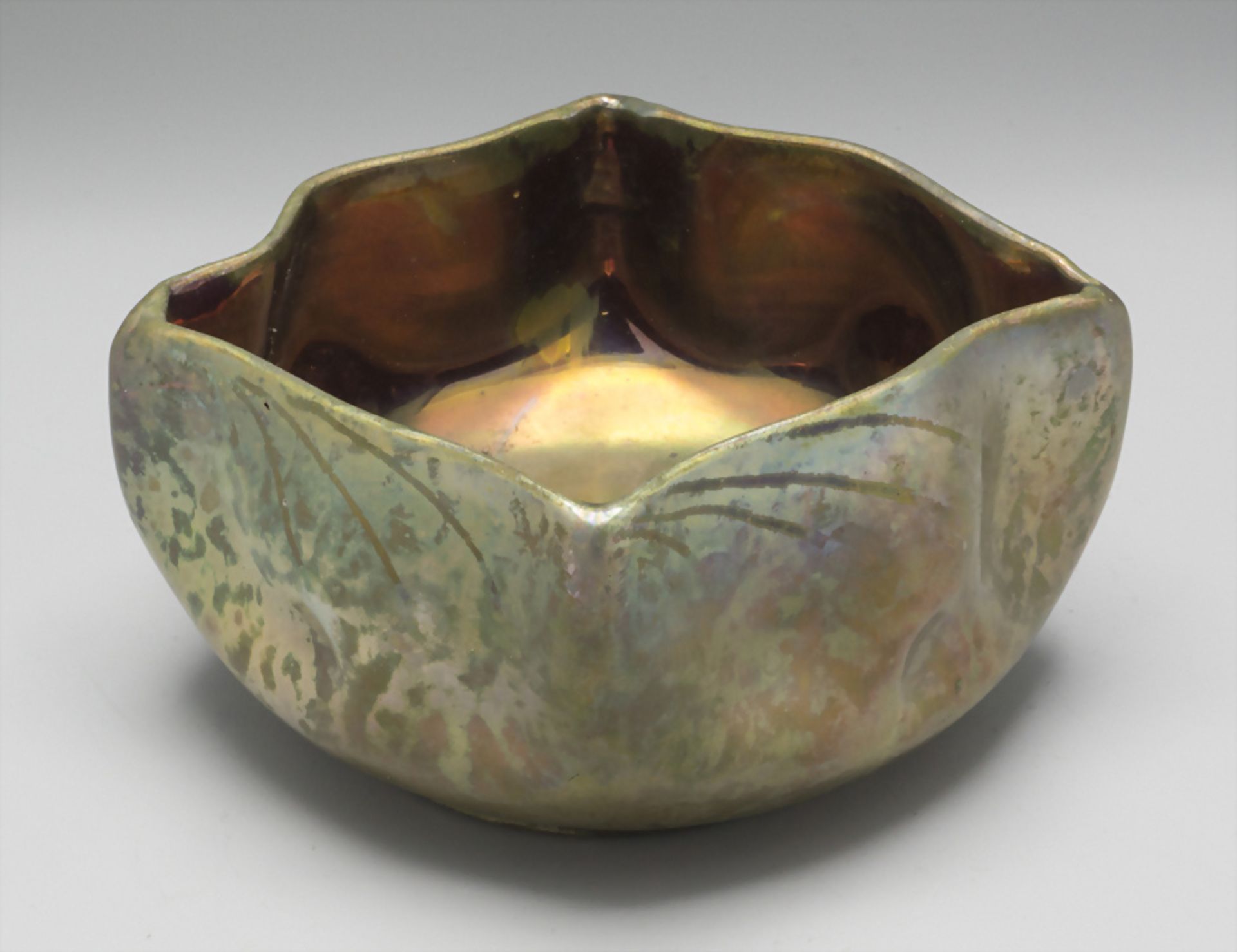 Jugendstil Fayence Schale / An Art Nouveau faience bowl, Alfred Renoleau, Angoulême ...