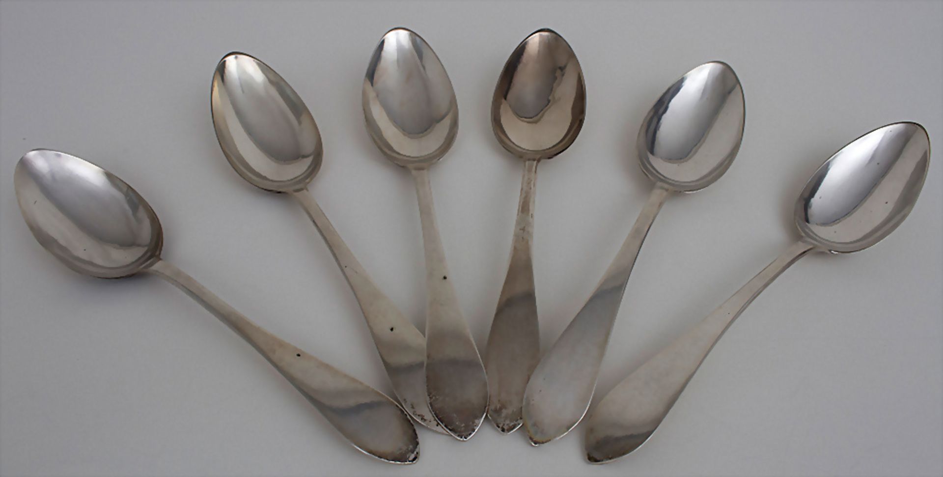 6 Löffel / 6 silver spoons, Aisne (Laon), 1809-1819