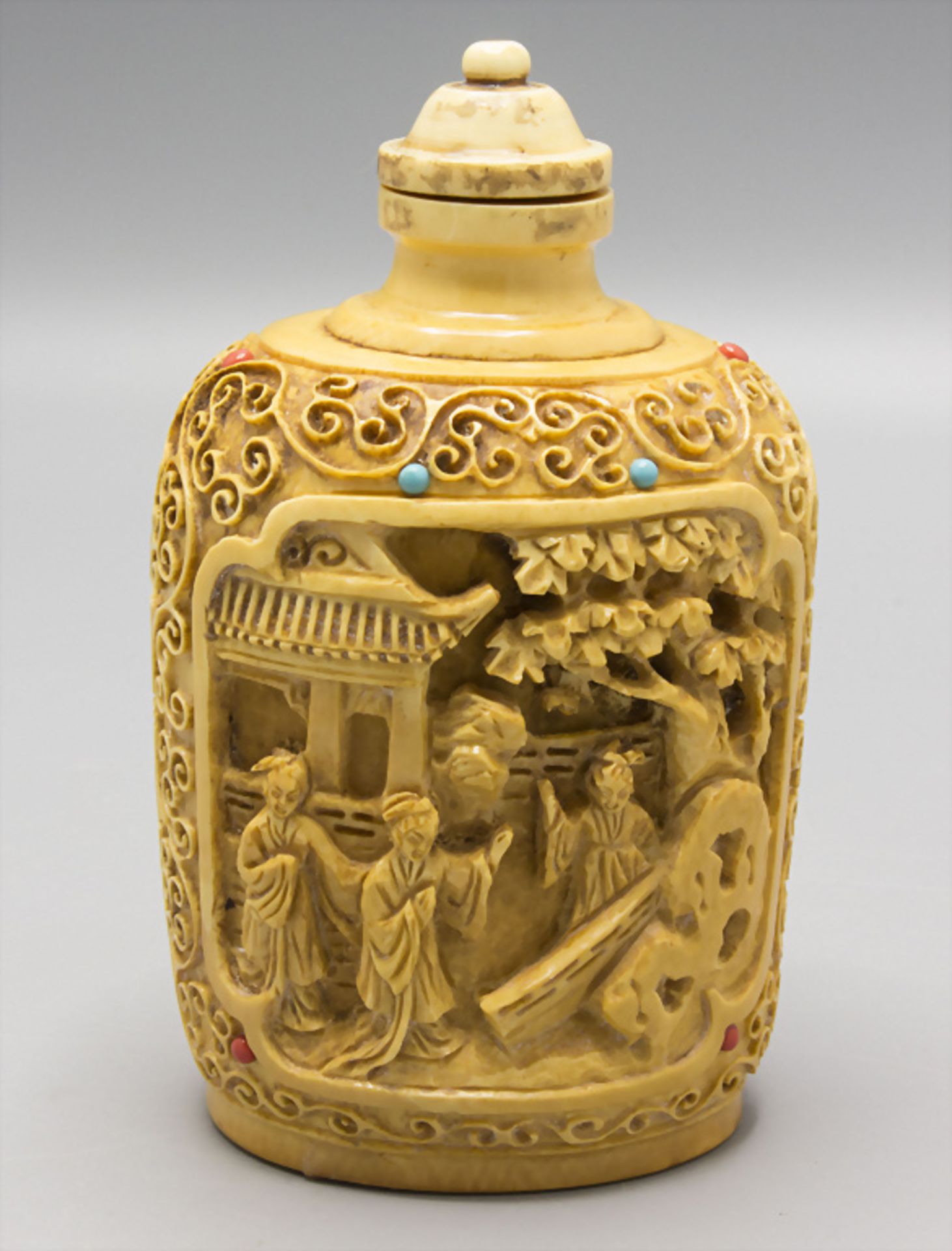 Große Snuffbottle, China, Qing-Dynastie (1644-1911)