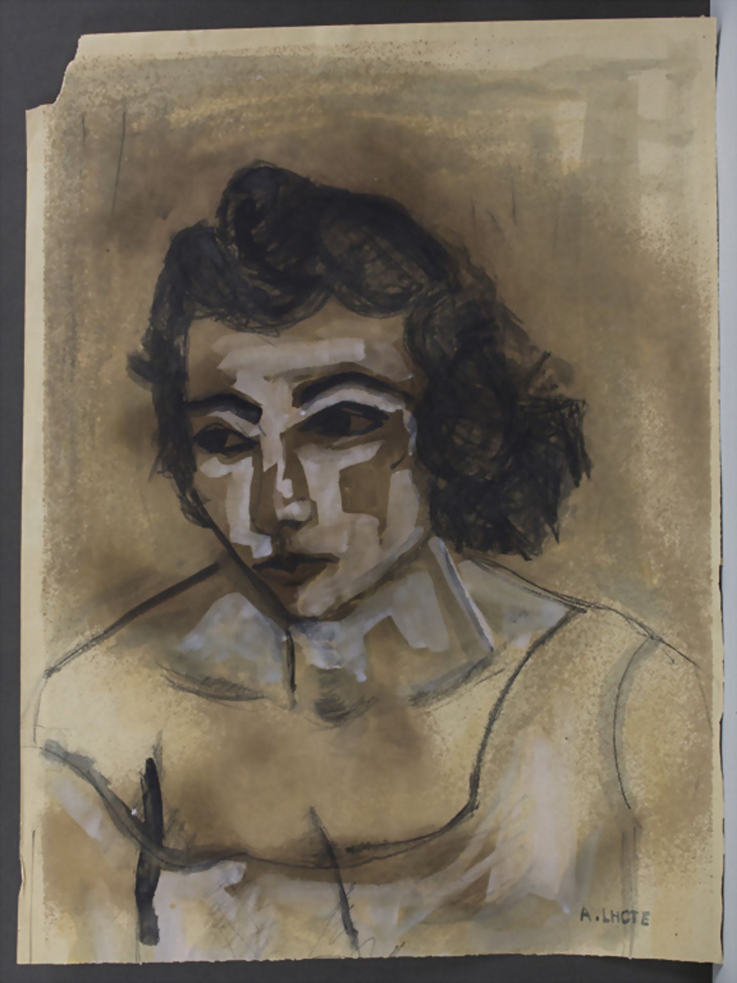 André Lhote (1885-1962), 'Tête de femme' / 'A woman's head', Anfang 20. Jh.