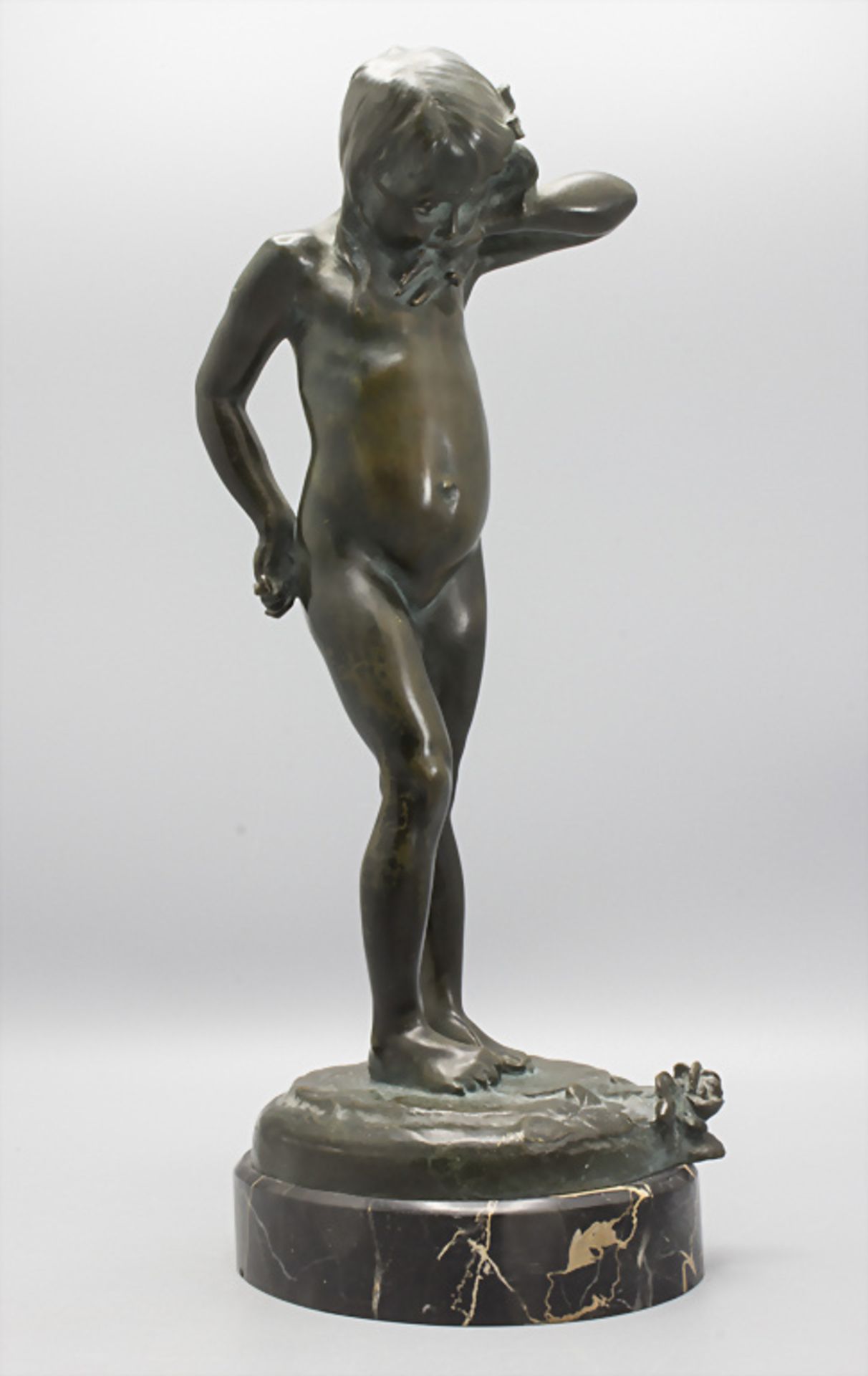 Alix Marquet (Oudan 1875-1939 Paris), Jugendstil Bronze Skulptur 'Der Schmerz' / An Art ...