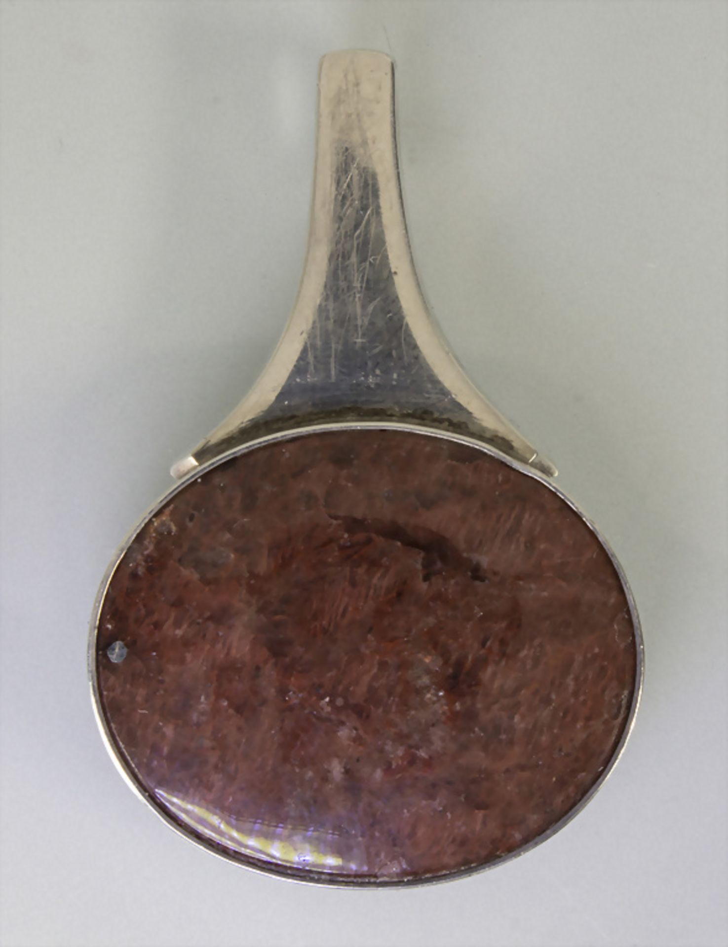 Design Anhänger mit Schmuckstein / A Sterling silver designer pendant, N.E. From, ...