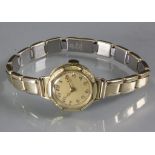 Damen Armbanduhr / A ladies 14ct gold wrist watch, Schweiz, um 1920