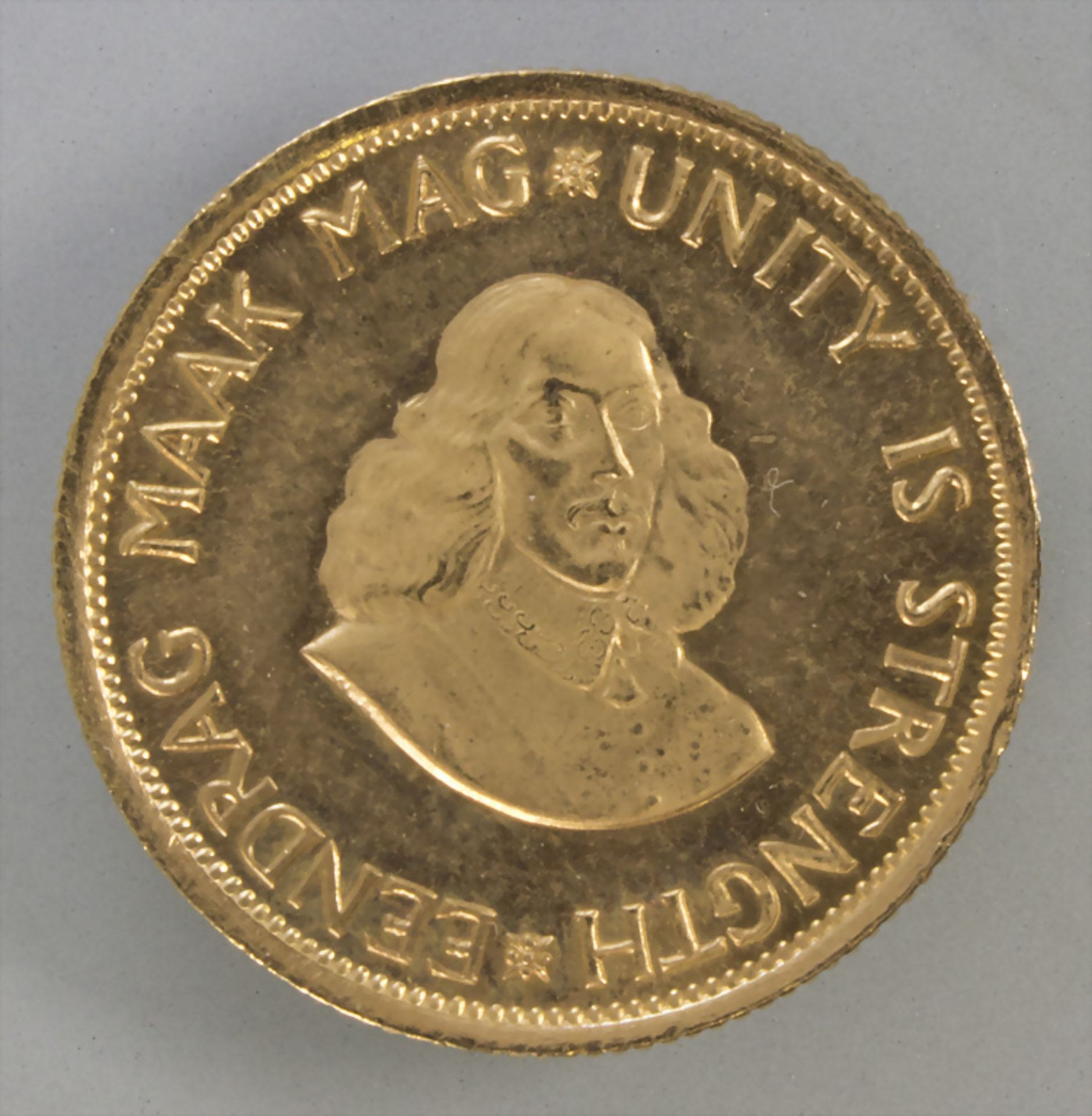 Goldmünze, Südafrika, 2 Rand, 1978 / A gold coin, South Africa, 2 rand, 1978