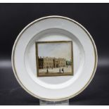 Klassizismus Teller mit Berliner Ansicht 'Zeughaus' / A Classicism plate with view of the ...