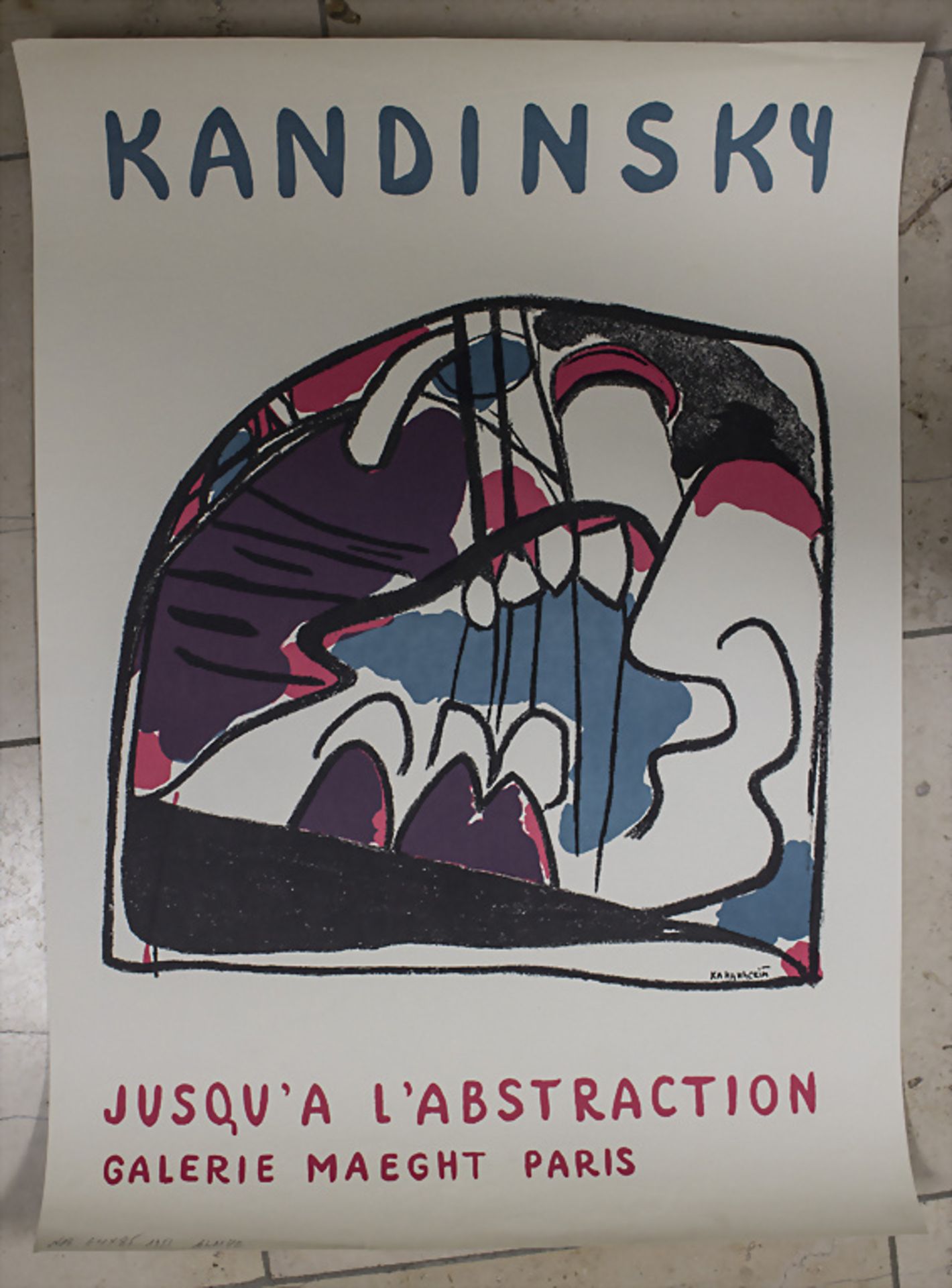 Wassily Kandinsky (1866-1944), Ausstellungsplakat Galerie Maeght / An exhibition poster, 1951