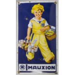 Email-Werbeschild 'Mauxion' / An enamelled advertising sign 'Mauxion'
