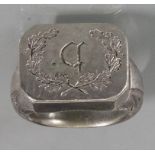 Siegelring / A silver seal ring, um 1818