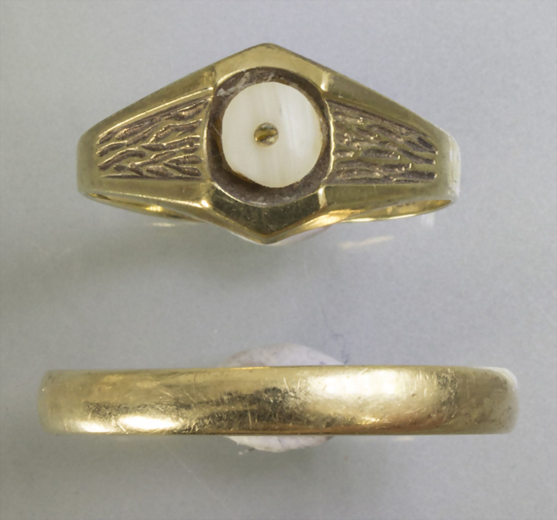 2 Goldringe / Two 14 ct gold rings