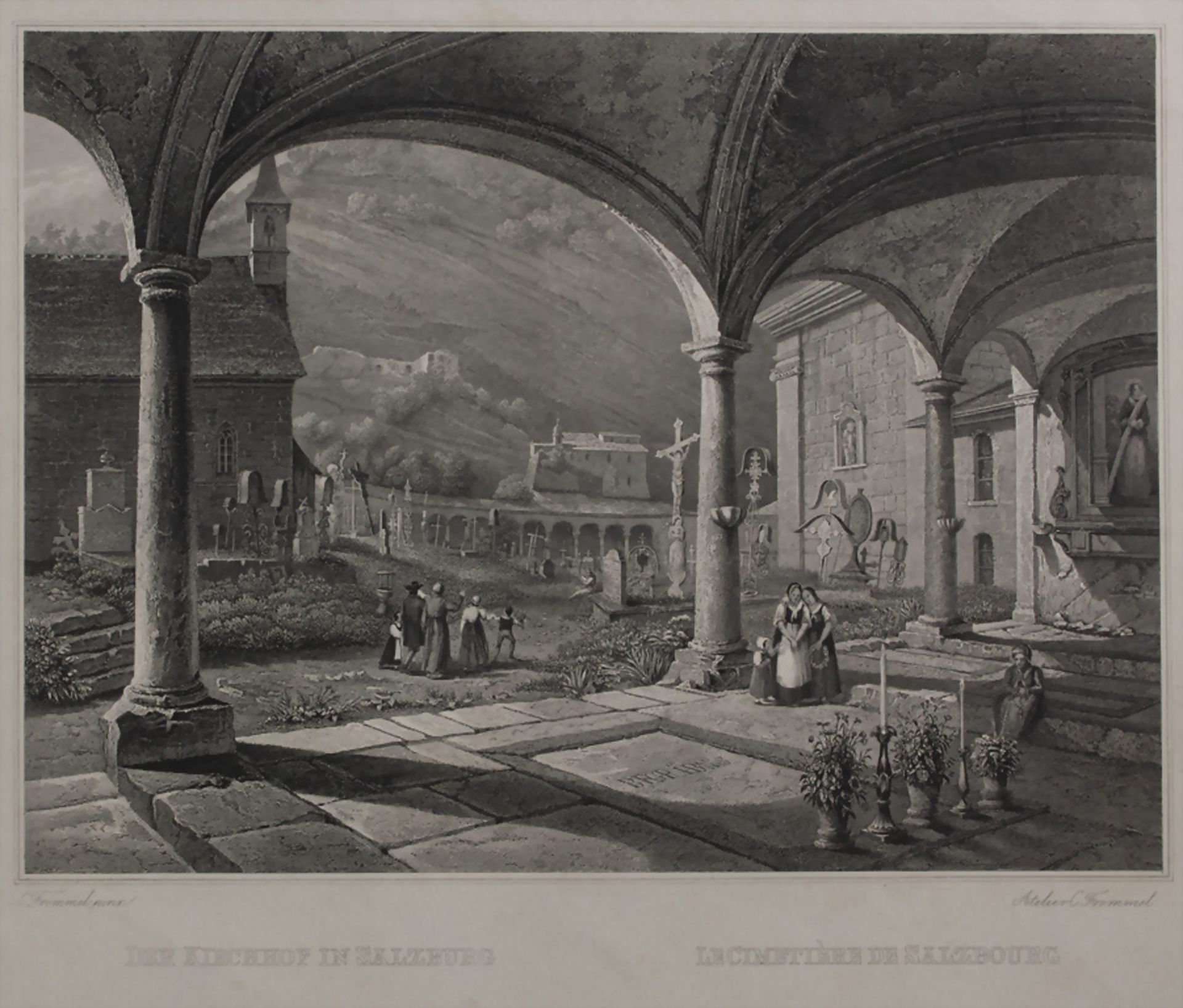 Carl Ludwig Frommel (1789-1863), 3 Radierungen mit Tiroler und Salzburger Motiven / 3 etchings ...