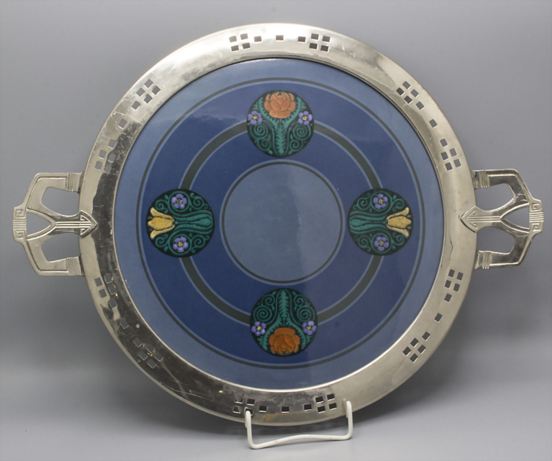 Jugendstil Serviertablett / An Art Nouveau serving tray, Christian Neureuther für ...