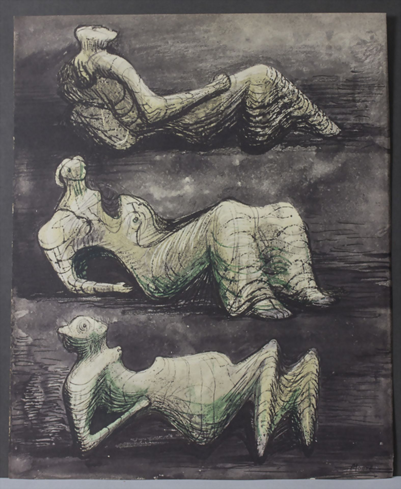 Henry Moore (1898-1986), 'Liegende Figuren' / 'Lying figures', 20. Jh.