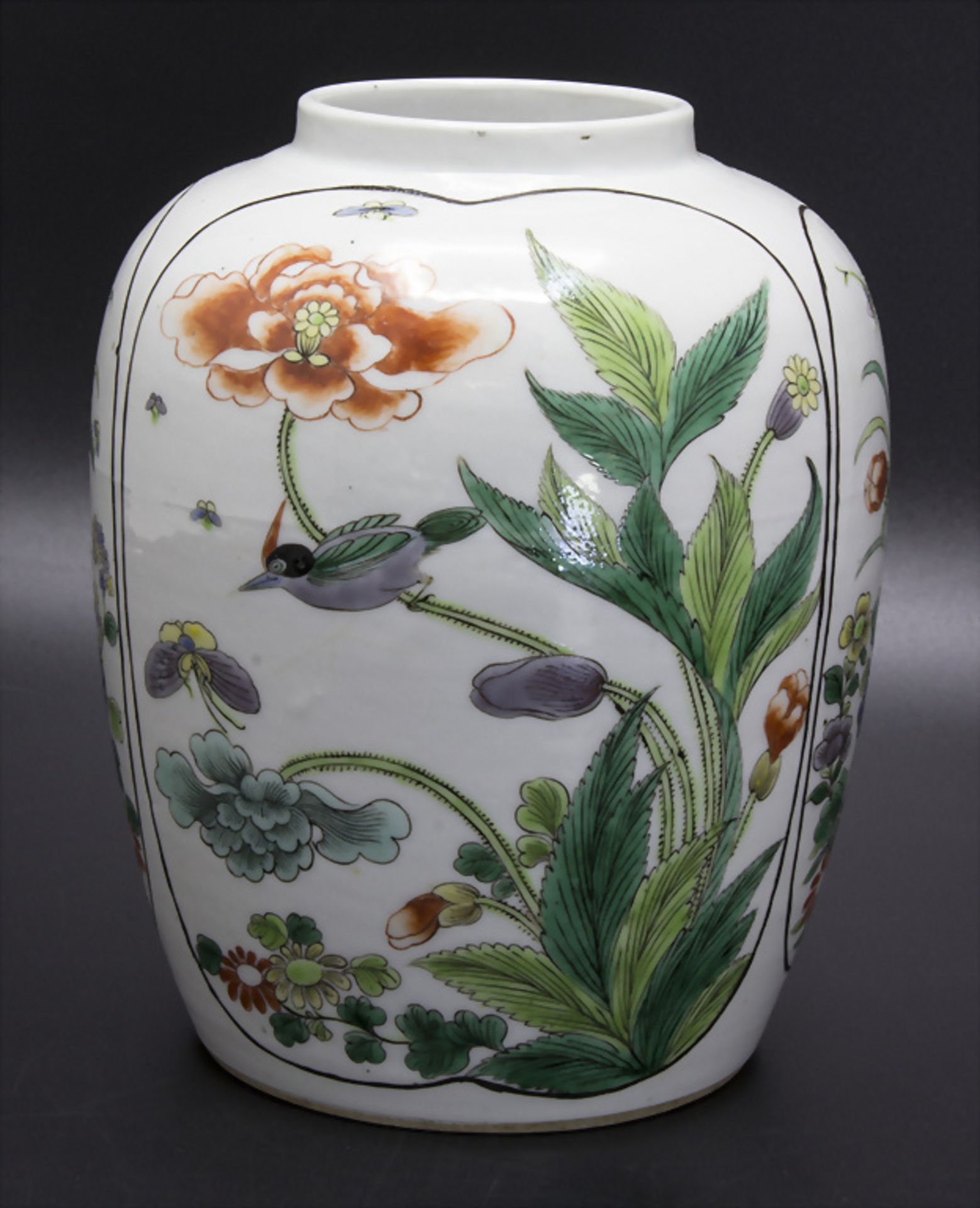 Vase, China, Qing Dynastie (1644-1911), wohl Kangxi Periode (1662-1722)