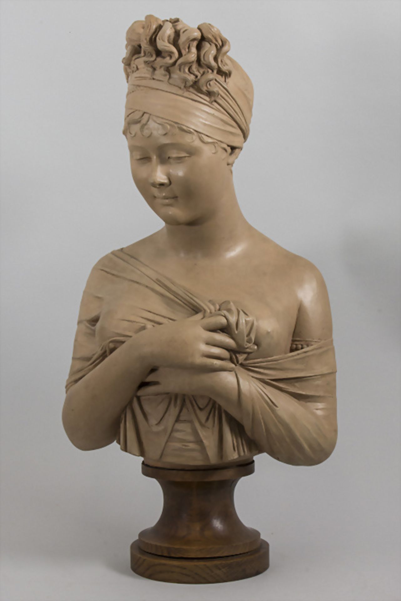 Büste der Madame Juliette Récamier / A terracotta bust of Juliette Récamier, nach Joseph ...