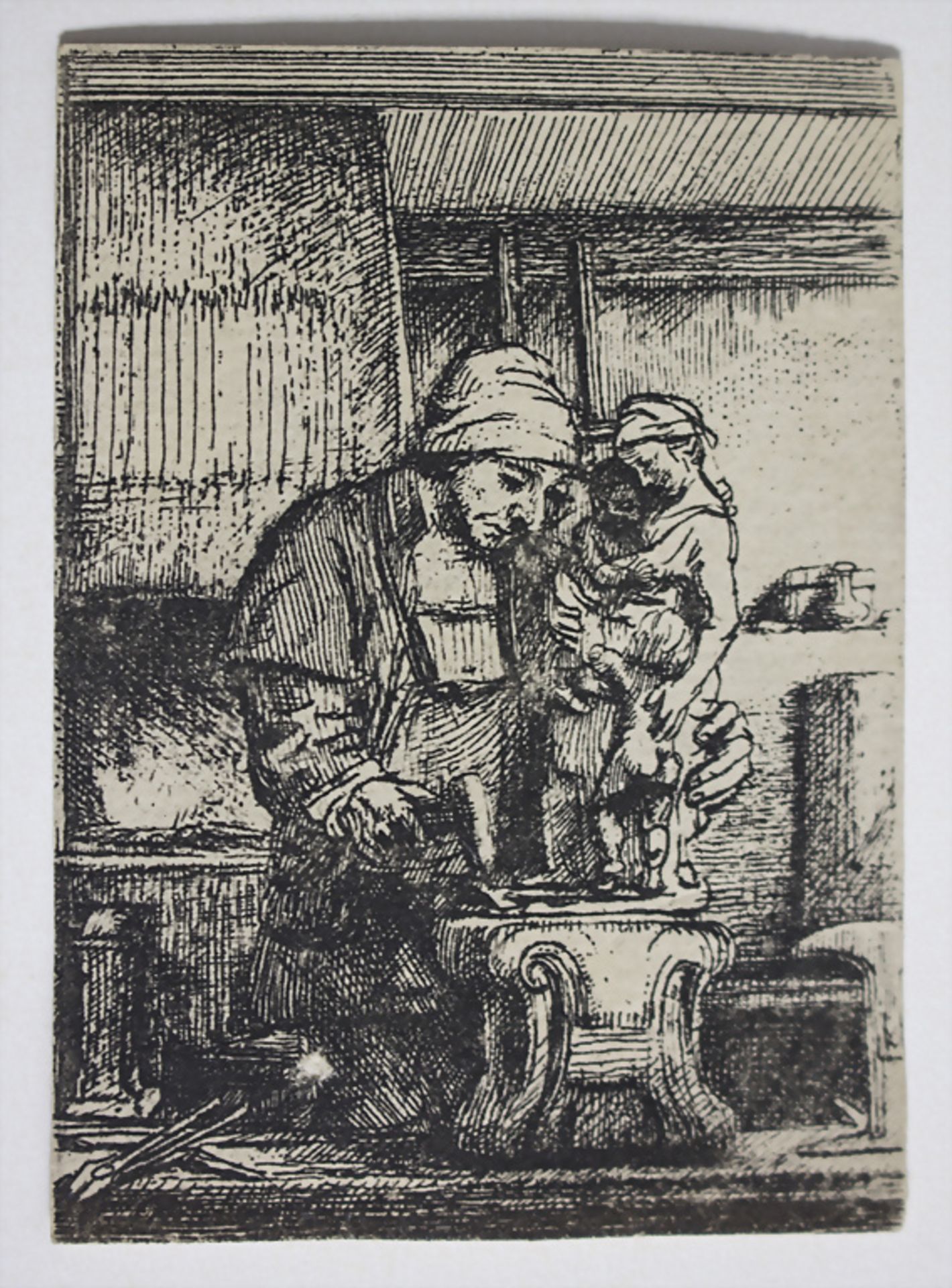 Rembrandt Harmenszoon van Rijn (1606-1669), 'Der Goldschmied' / 'The goldsmith', Entwurf 1655