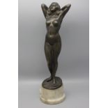Jugendstil Akt / An Art Nouveau bronze of a nude, deutsch, um 1900
