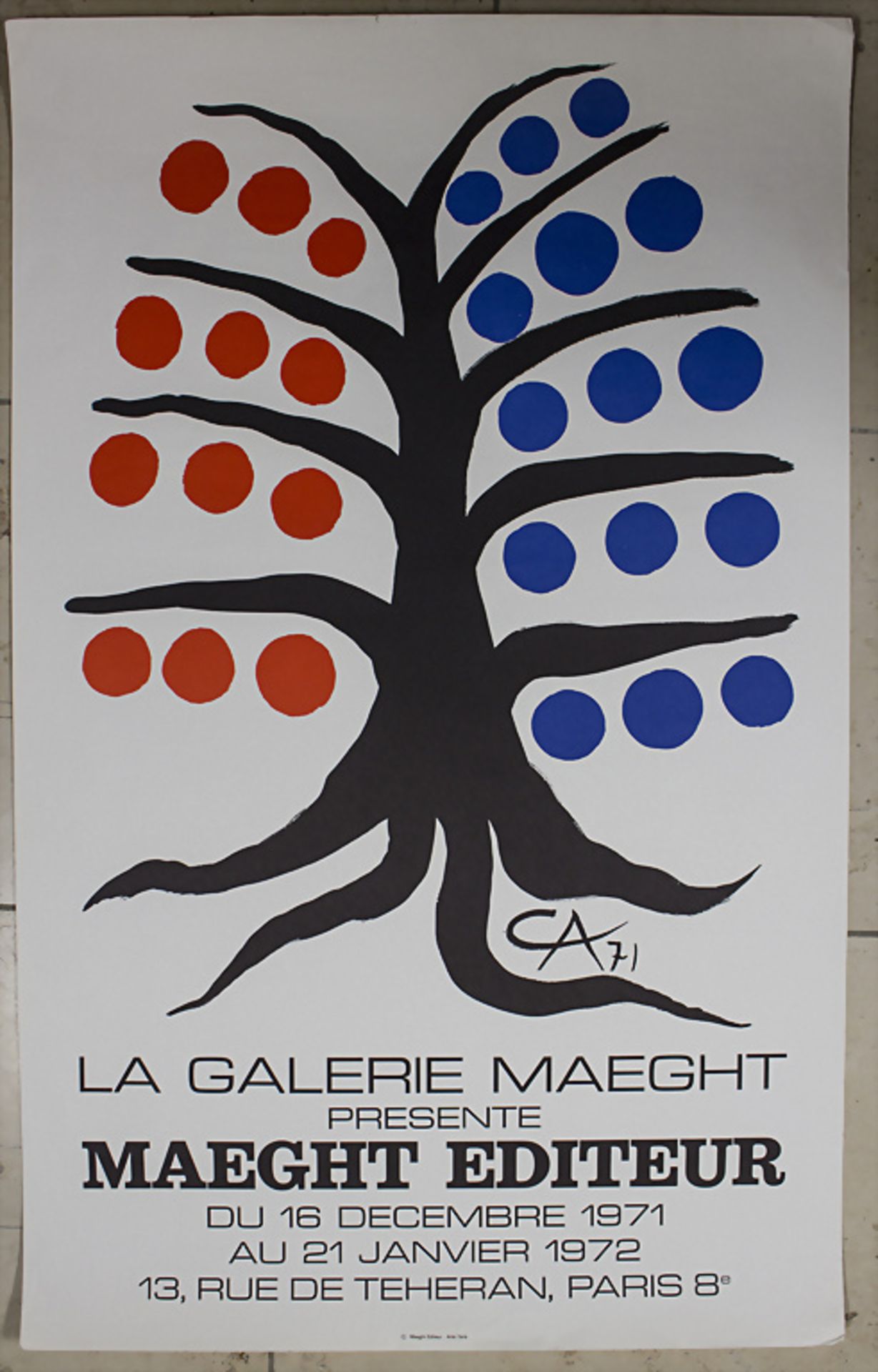 Alexander Calder (1898-1976), Ausstellungsplakat Galerie Maeght / An exhibtion poster, 1971
