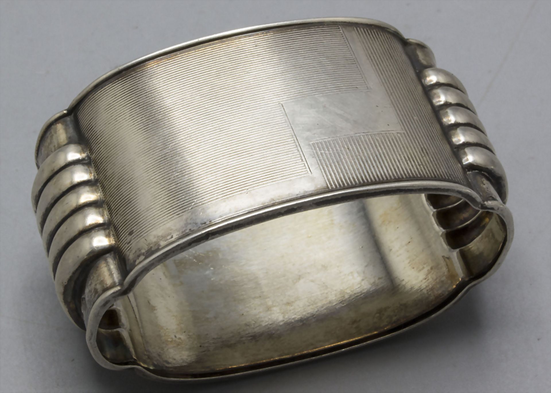 Art Déco Serviettenring / A silver Art Deco napkin ring, Robert Kraft, Pforzheim, um 1920