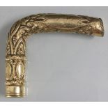 Stockknauf / A cane handle with 14ct gold