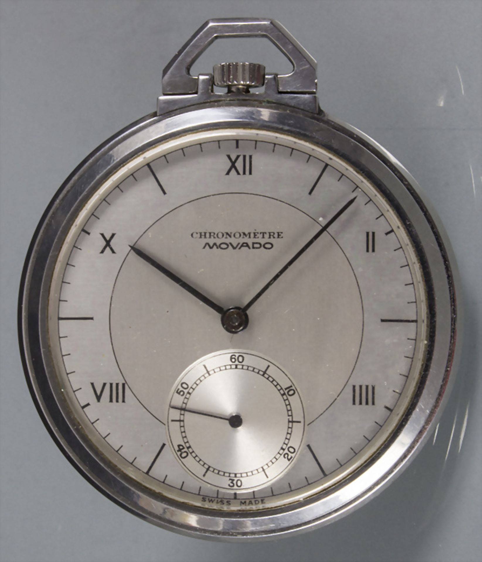 Art Déco Taschenuhr / An Art Deco pocket watch, Movado, Schweiz/Swiss, um 1940