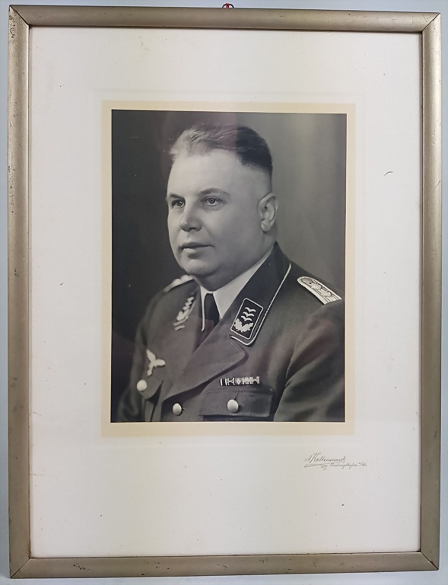 Militärisches Portraitfoto Drittes Reich / 2 Weltkrieg