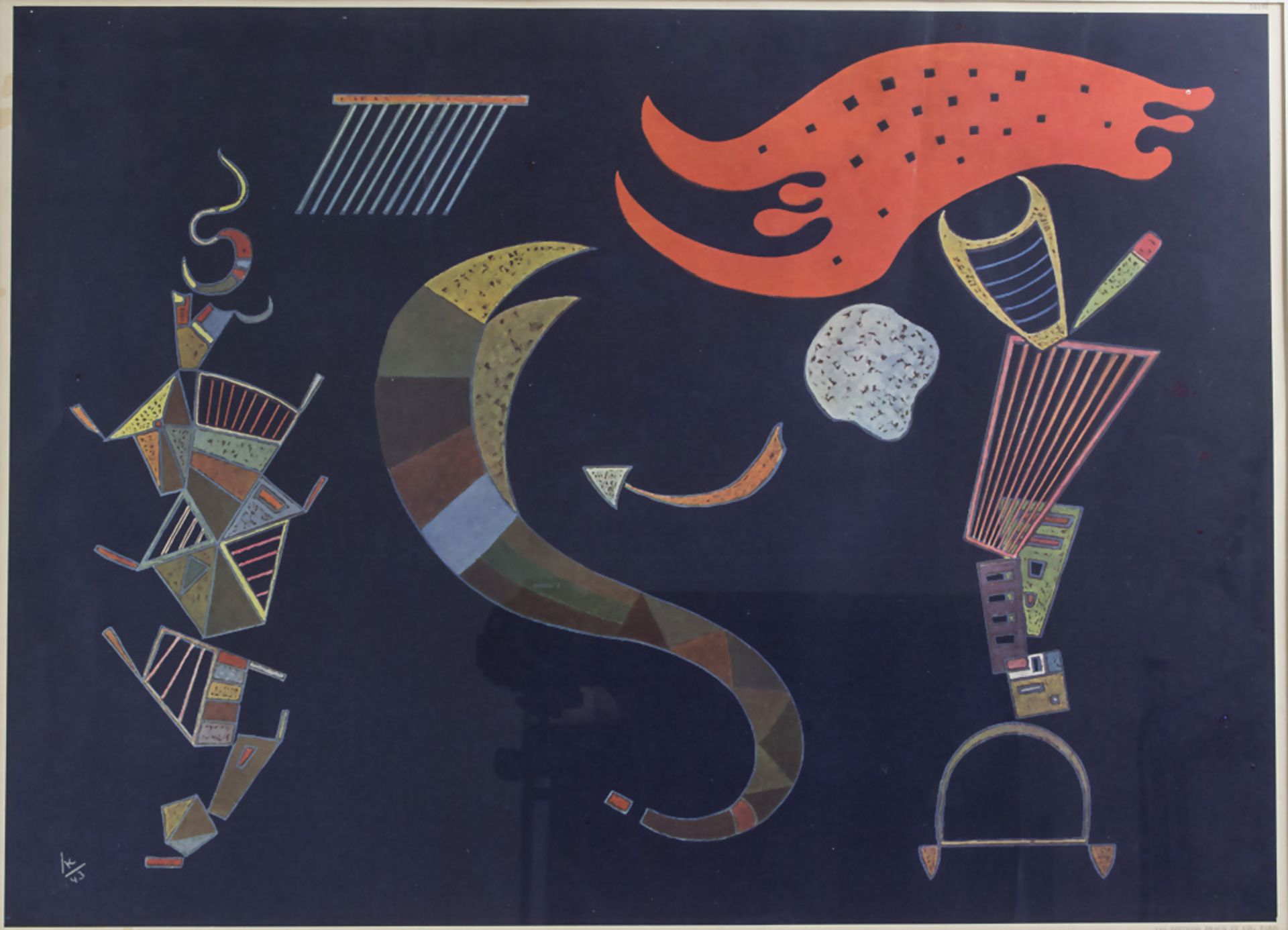 Wassily Kandinsky (1866-1944), 'Abstrakte Komposition', späterer Druck