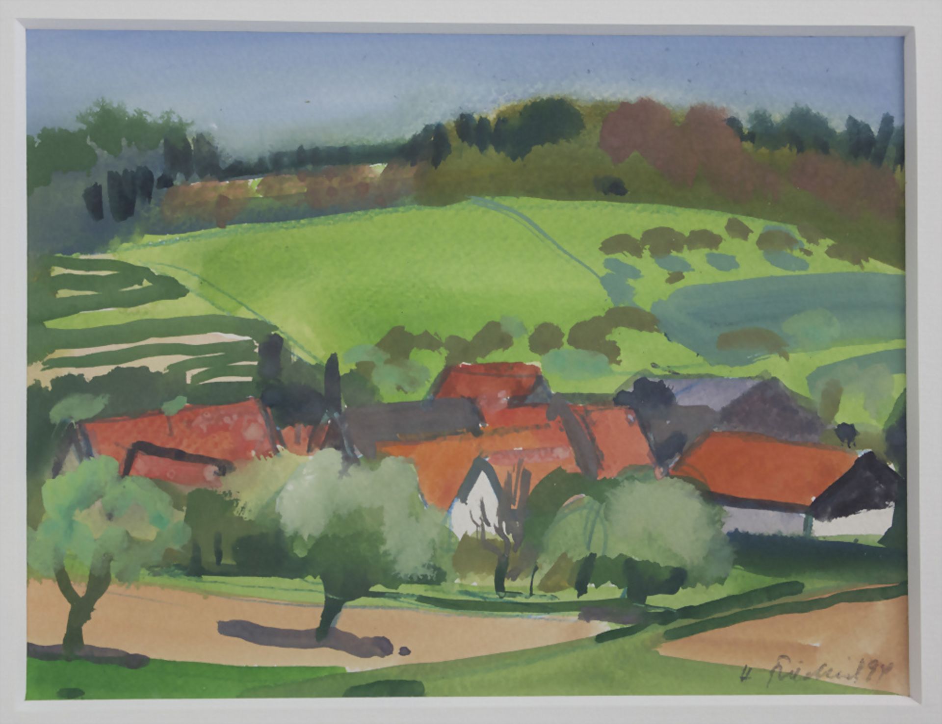 Heinz Friedrich (1924-2018), 'Pfälzer Landschaft im Sommer' / 'A Palatinate landscape in ...