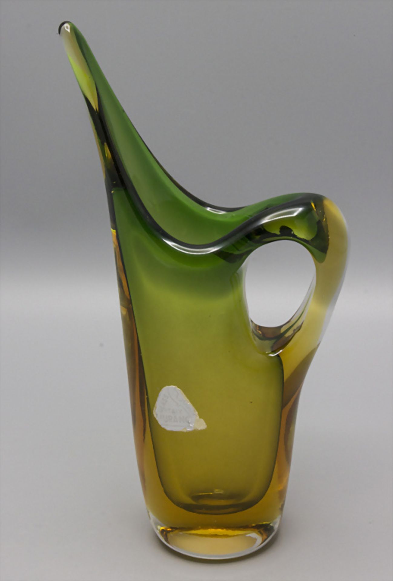 Glasziervase 'Somerso' / A decorative glass vase, Entwurf wohl Flavio Poli, SEGUSO VTRI ...