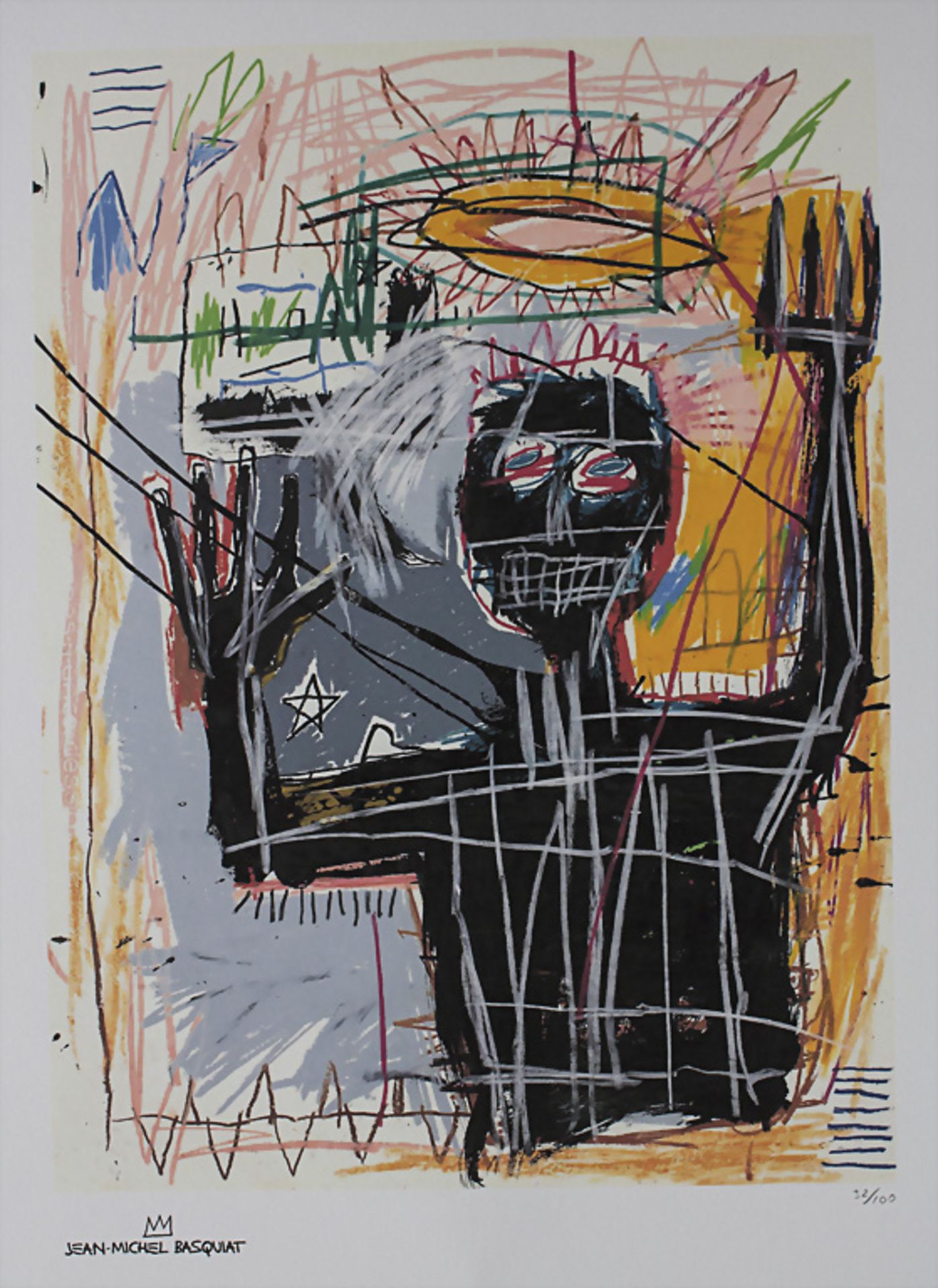 Jean-Michel Basquiat (1960-1988), 'Furious Man'