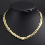 Goldcollier / A 14 ct gold necklace, 1960er/1970er, Italien