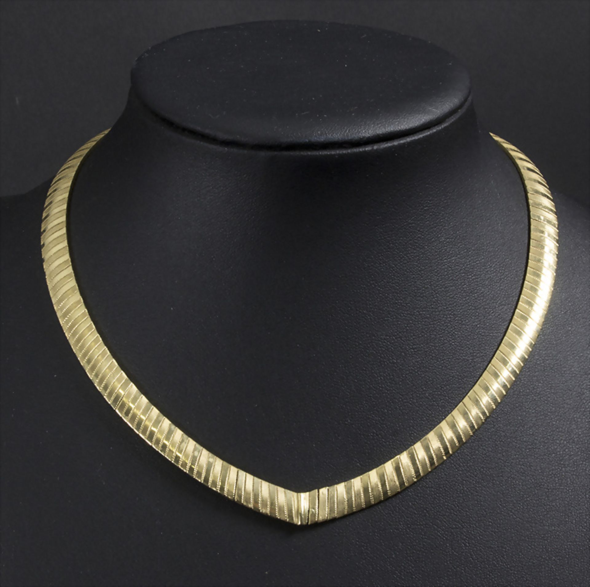 Goldcollier / A 14 ct gold necklace, 1960er/1970er, Italien