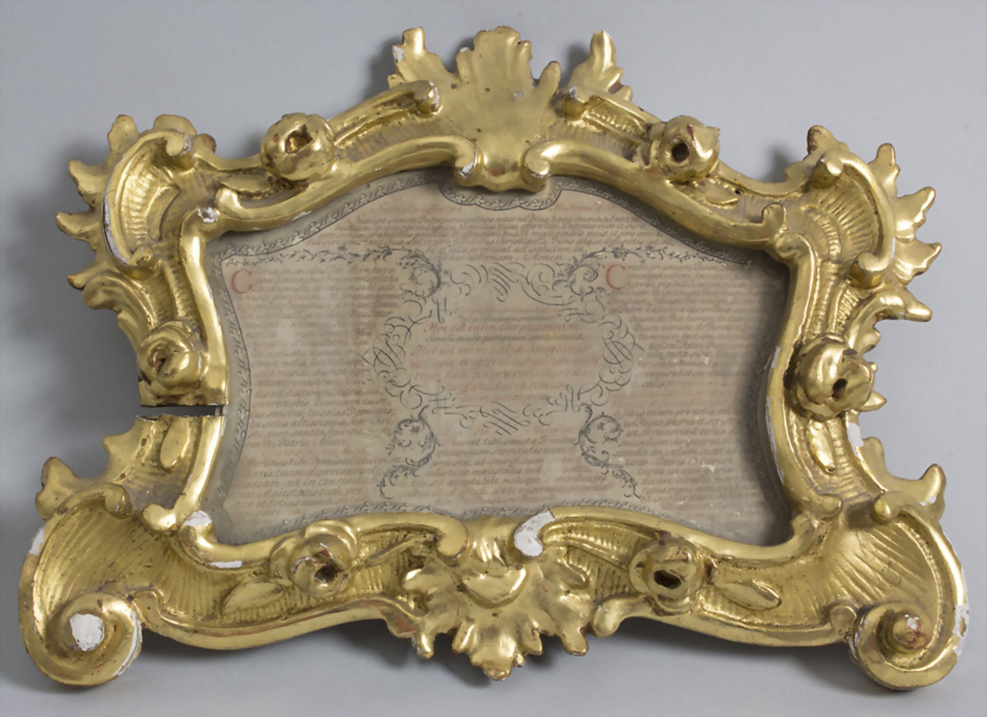 Rokokorahmen / A Rococo frame, um 1780