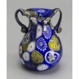 Henkelväschen 'Murrine' / A handled glass vase, Murano, wohl Fratelli Toso, um 1920