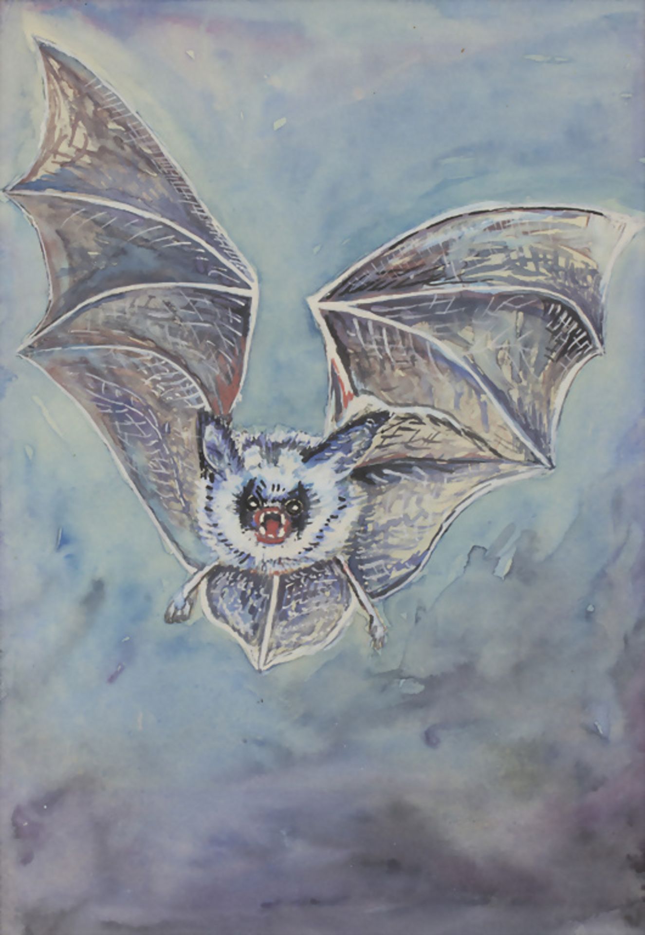 Künstler des 20. Jh., 'Fliegende Fledermaus' / 'A flying bat'