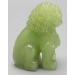 Fo-Hund aus Jade / A jade figure of a foo dog