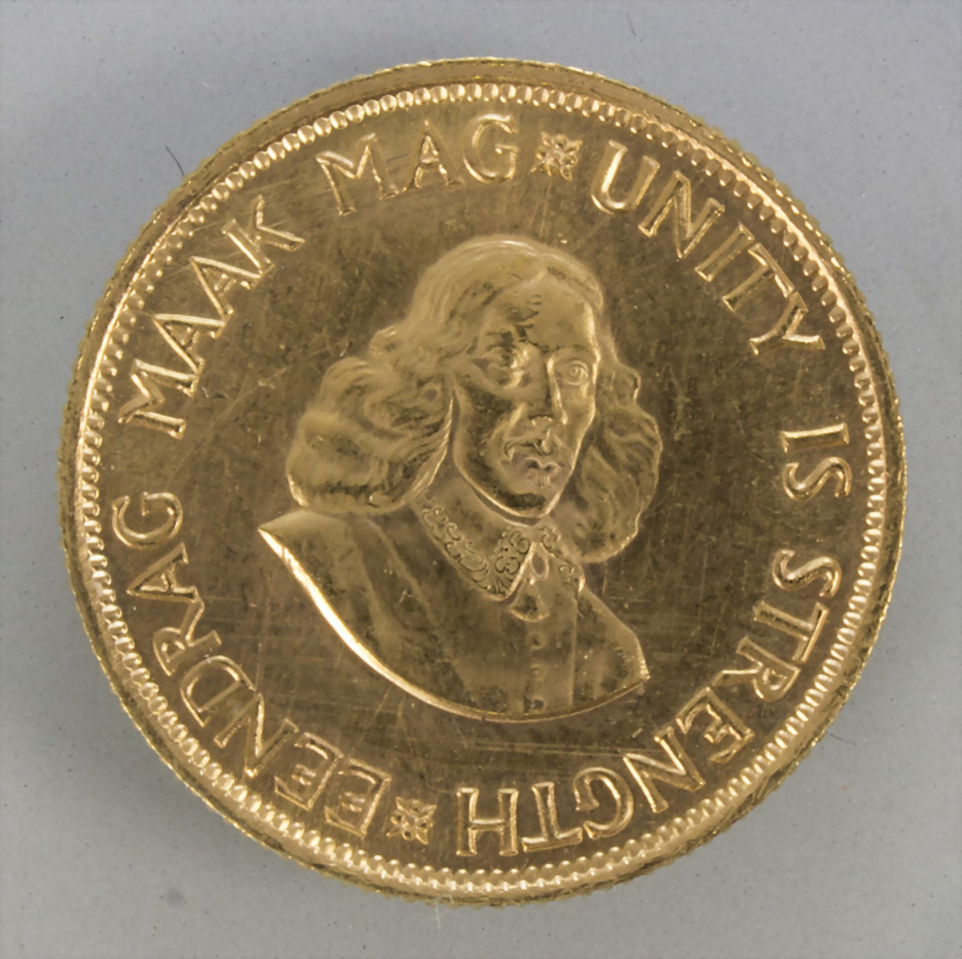 Goldmünze, Südafrika, 2 Rand, 1962 / A gold coin, South Africa, 2 rand, 1962