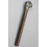 Silber Stockgriff 'Kopf eines Sittichs' / A silver figural cane handle 'head of a parakeet', ...