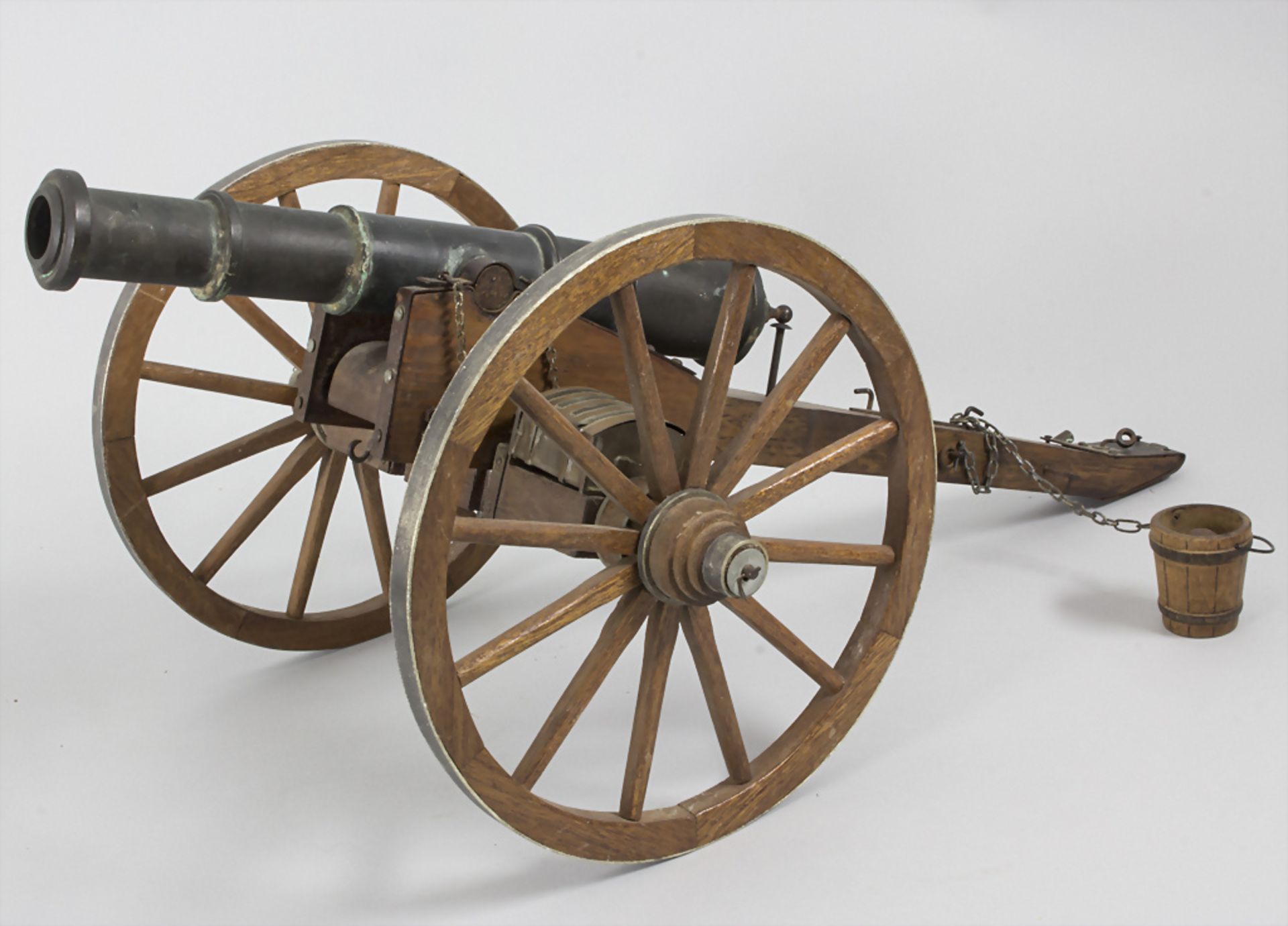 Modellkanone / A model of a cannon, 19. Jh.